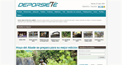 Desktop Screenshot of deporsiete.com